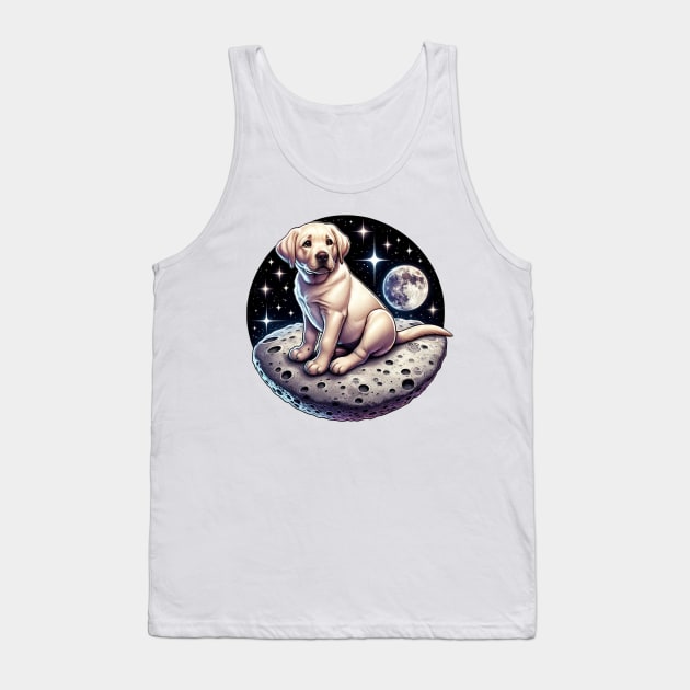 Lunar Lab: Adventures Beyond, Dog Lover and Dog Owner Tank Top by Unboxed Mind of J.A.Y LLC 